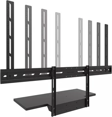 Raft videobar/raft tastiere Neomounts AV40-500BL, për ekrane 43-110″, VESA 200x200-800x800, ngarkesë 2.5 kg, çelik, zi