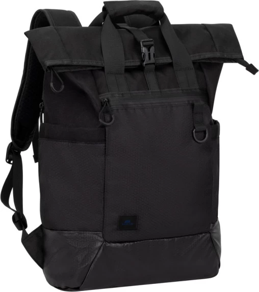 Çantë shpine RIVACASE 5321 ECO 25L për laptop deri 15.6\", roll-top, waterproof, e zezë
