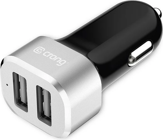 Karikues veture CRONG CRG-PWRC-USB24-ALU, 2xUSB, 24W, Alumini