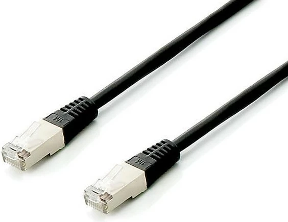 Kabllo rrjeti Cat6a Equip S/FTP, 0.25m, set 10 copë, e zezë