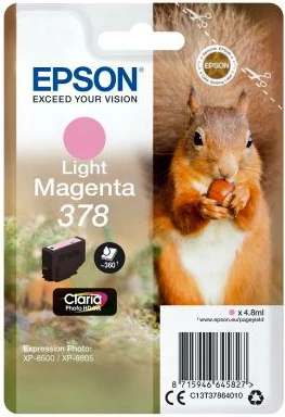 Patron boje, Epson, 378 (C13T37864010), Claria Photo HD, 4.8 ml, Light Magenta