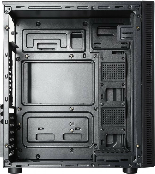 Kasë kompjuteri Gembird Fornax 160, Midi Tower, ATX/Micro ATX/Mini ITX/UATX, 2xUSB 3.1, 2xUSB 2.0, e zezë