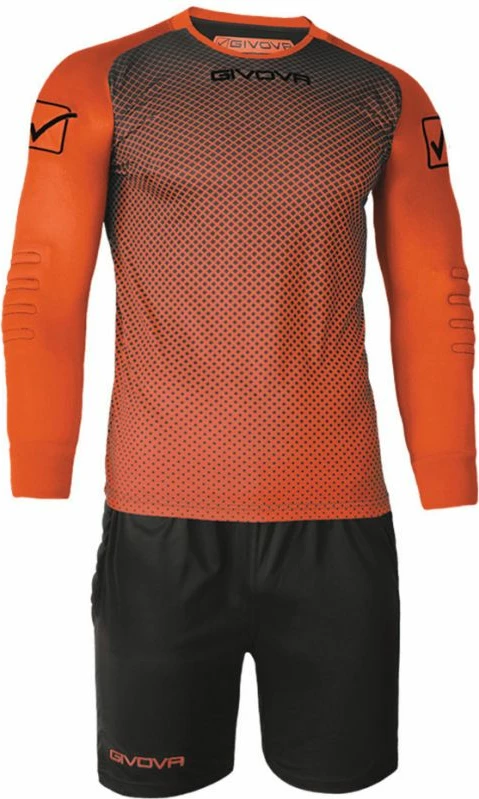 Komplet portieri për fëmijë Givova, portokalli dhe zi