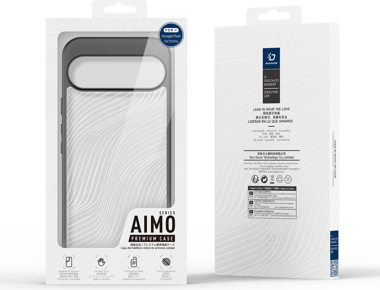 Mbështjellës Dux Ducis Aimo për Google Pixel 10/10 Pro, i zi