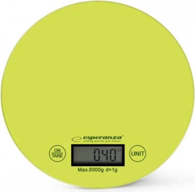 Peshore kuzhine Esperanza EKS003G, digjitale, 5 kg, e gjelbër