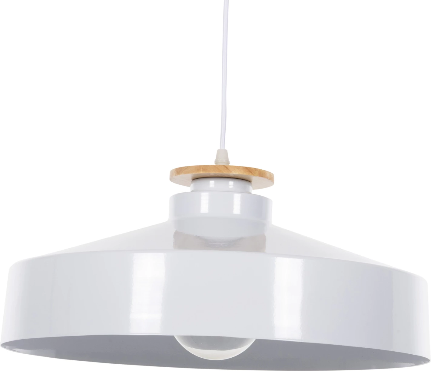 Llambë varëse për tavan, kapak metali i bardhë, FH4159.02, Φ40x116H cm