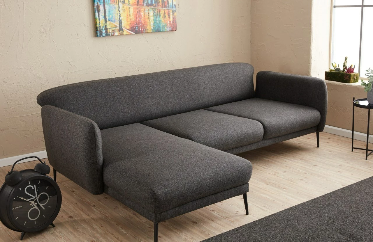 Kënd divan-krevat Venus L, ngjyrë antracit, Atelier del Sofa