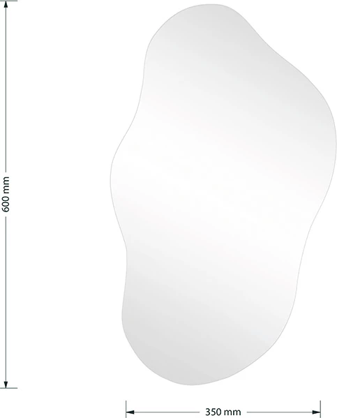 Pasqyrë e parregullt 2, 35x1x60cm