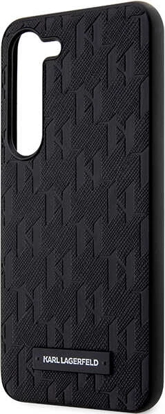 Mbështjellës Karl Lagerfeld Saffiano Mono Metal Logo për Samsung Galaxy S24+, i zi