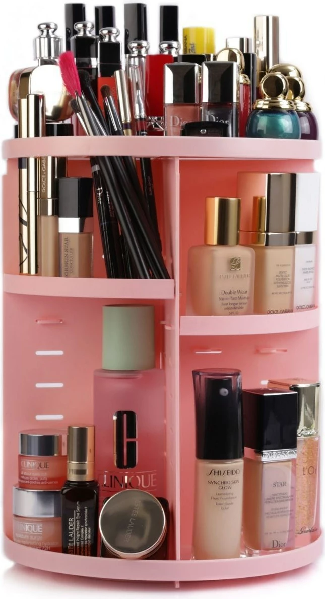 Organizues për make-up, rozë, 23x23x30.5cm, 980302