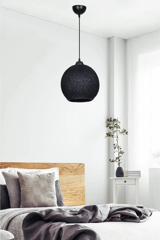 Dritë tavani Leshia Ε27, ngjyrë e zezë, D26x26cm