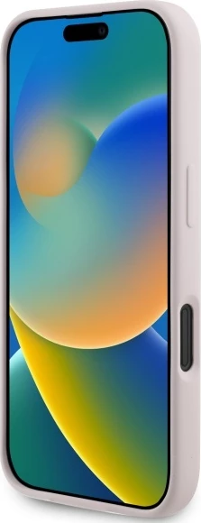 Mbështjellës Karl Lagerfeld Silicone Case Heads Print MagSafe për iPhone 16, Rozë