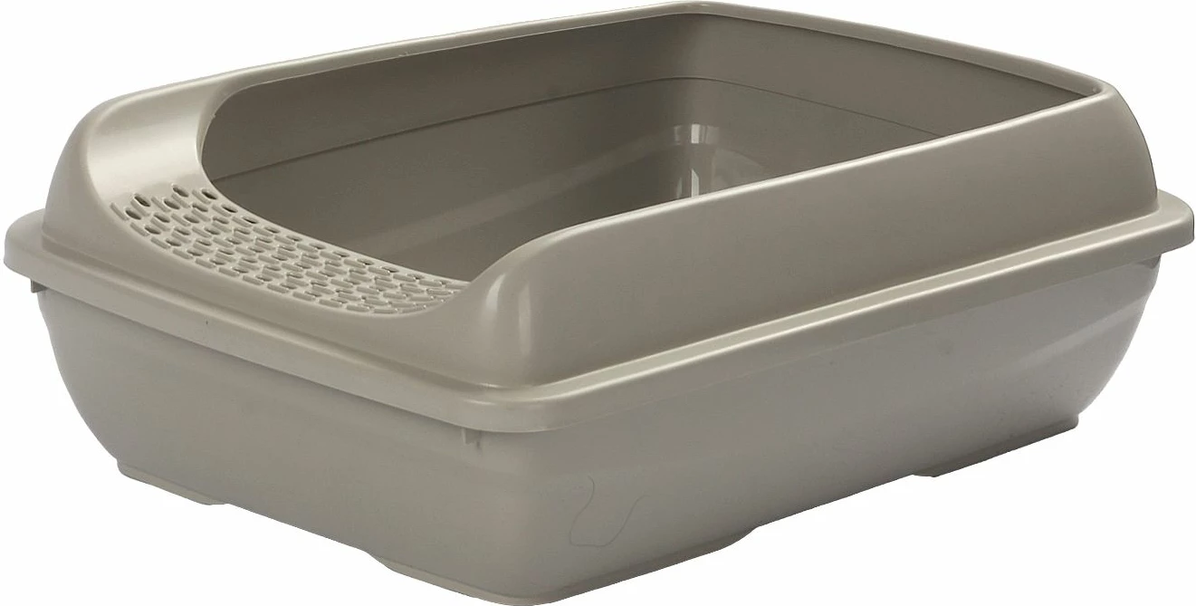 Kuti rëre për mace, plastikë, gri, Paws & Whiskers, 5098-1, 50x37x18cm, me lopatë