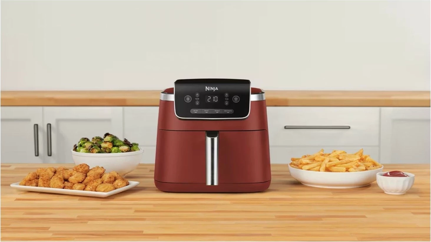 Fryer pa yndyrë Ninja AF140EU, 4.7 litra, e kuqe