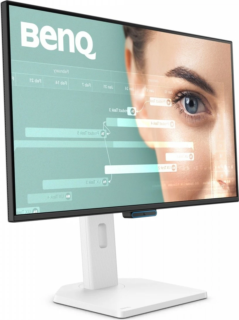 Monitor BenQ GW2790TC 27" FHD 144Hz IPS 5ms me altoparlantë, USB-C/HDMI/DisplayPort, rregullim lartësie & pivot, zi/bardhë, me kabllo HDMI