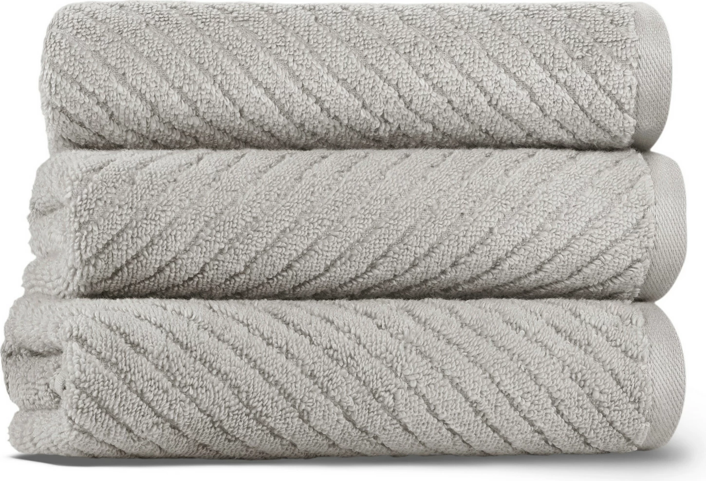 Peshqir fytyre Mijölnir, model Chevron, ngjyrë gri e çelët