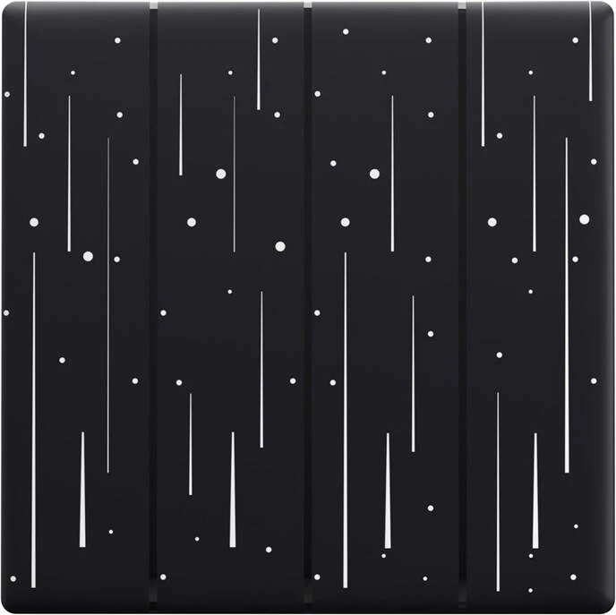 Kapak dekorativ Sonoff T5-4C-86-star për çelës të mençur me prekje, i zi