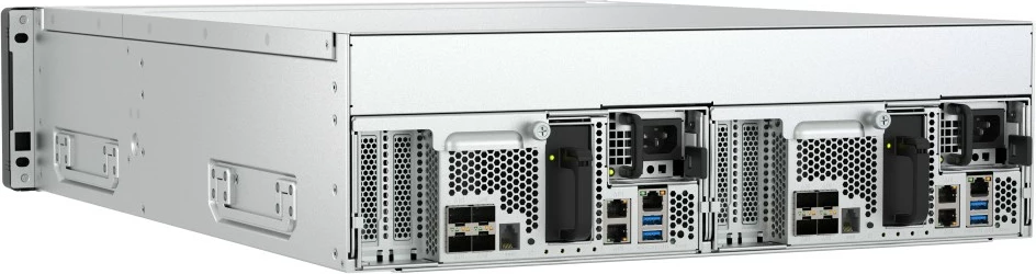 Server NAS, QNAP ES1686dc-R2-2142IT-96G, 16x 3.5" LFF SAS, 0 HDD, RAM Memorje 96GB, 4x 10GbE SFP+, Rack 3U