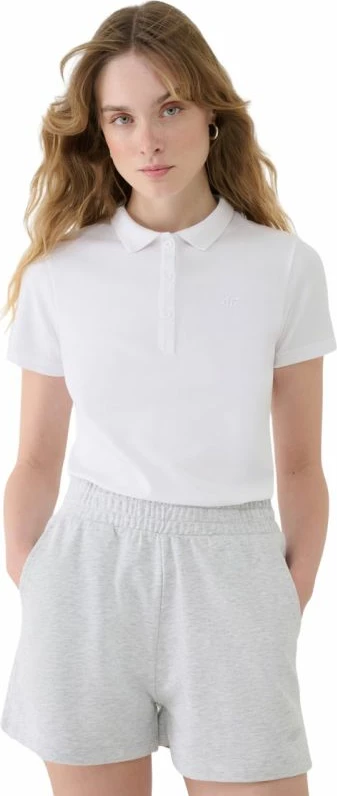 Maicë polo femra 4F, e bardhë