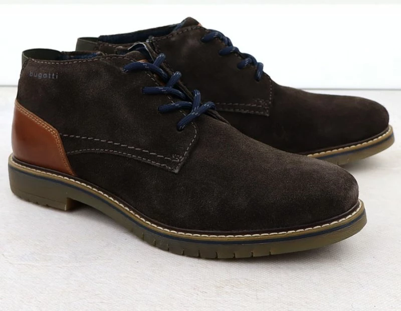 Çizme për meshkuj Bugatti, ngjyrë çokollate