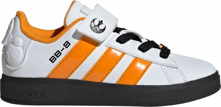 Atlete për fëmijë adidas, të bardha dhe portokalli