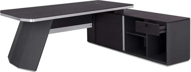 Tavolinë profesionale për zyre, kënd i djathtë, ngjyrë trëndafili, FH2083R, 220x180x76 cm