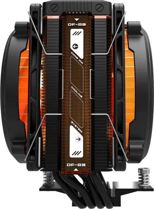 Ftohës CPU aktiv, Darkflash E400, 120mm PWM 800-2000 RPM, 4 heatpipe 6mm Direct Touch, ekran LED temperaturë, TDP 230W, ARGB, i zi