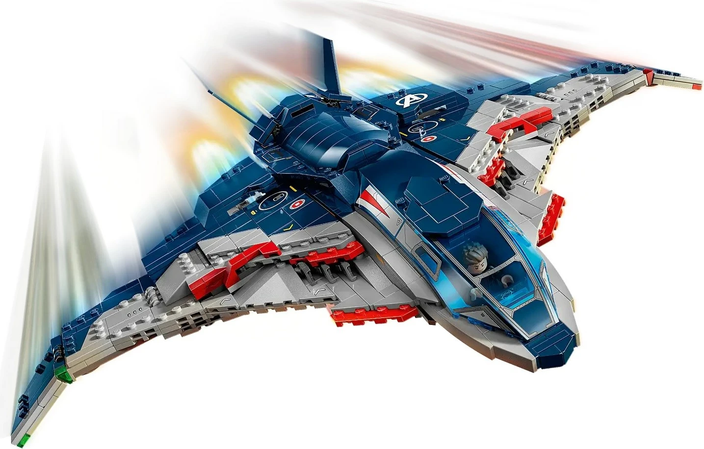 Set LEGO Marvel Quinjet 76325, 5 minifigura, 1131 pjesë