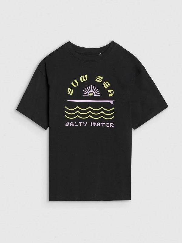 Maicë për fëmijë 4F, e zezë