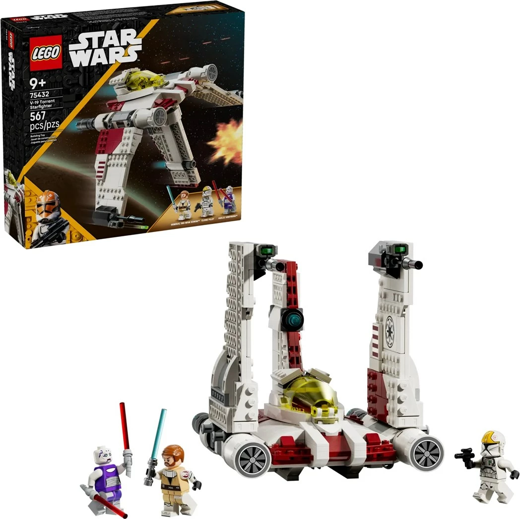 Set LEGO Star Wars V-19 Torrent Starfighter 75432, 567 pjesë, me 3 minifigura