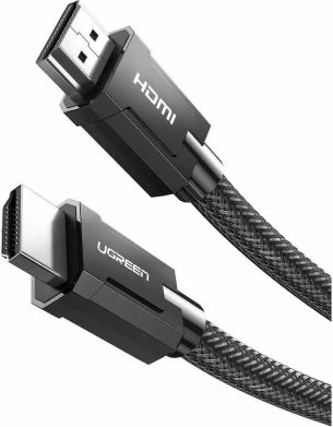Kabllo HDMI 2.1 UGREEN 70321 2m 8K Ultra High Speed, e zezë/gri, në kuti