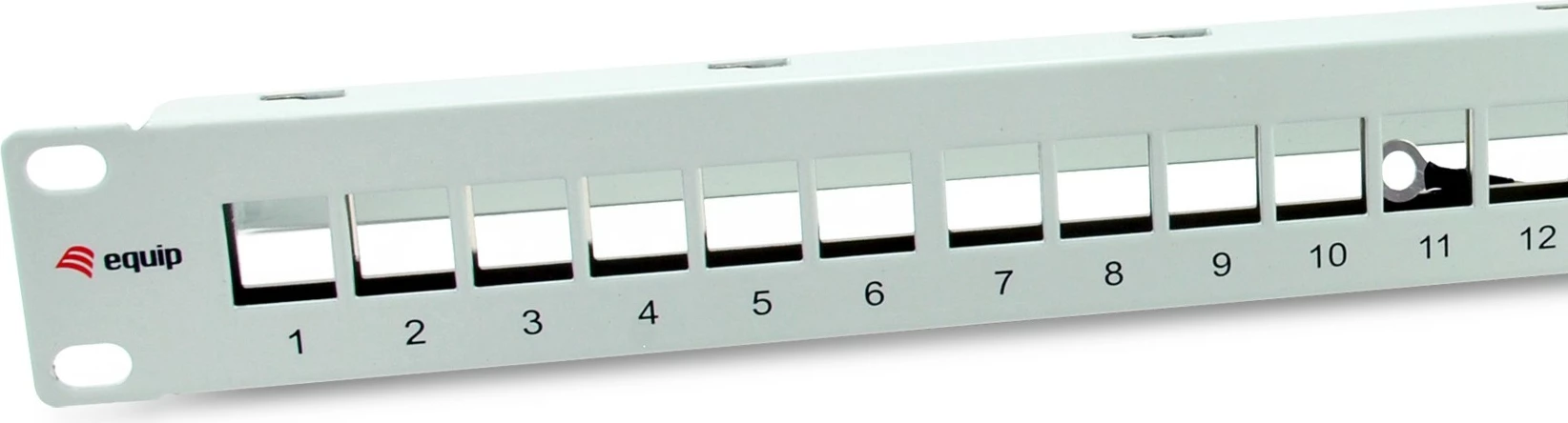 Panel Keystone EQUIP 769326, 24 porta, rack 1U, metal, gri