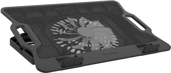 Cooling pad Natec Dipper 2, për laptop 12.1-17.3 inç, 2 USB, LED, e zezë