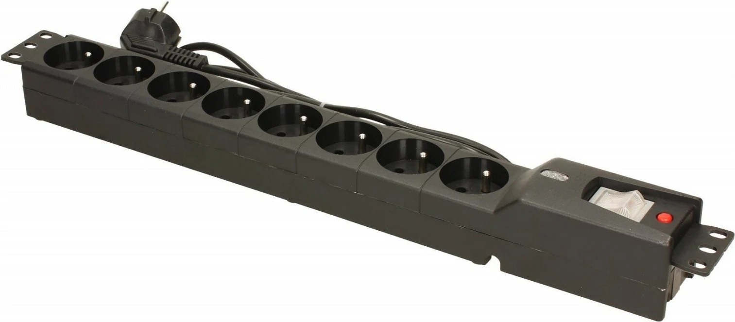 Kasë Lestar LXARM 810, 8 prizë, 1.5m, e zezë