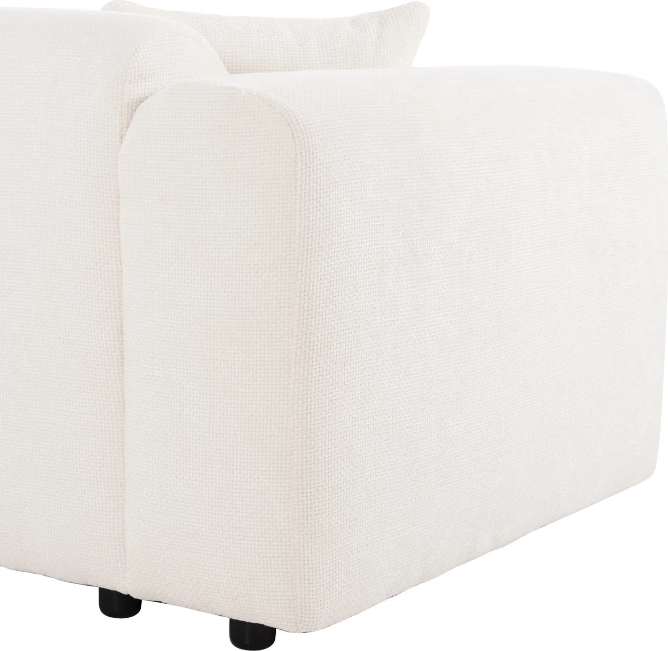 Divan këndor BRICKEN, FH3275.02R, pëlhurë e bardhë, 110-282x98-160x72H cm