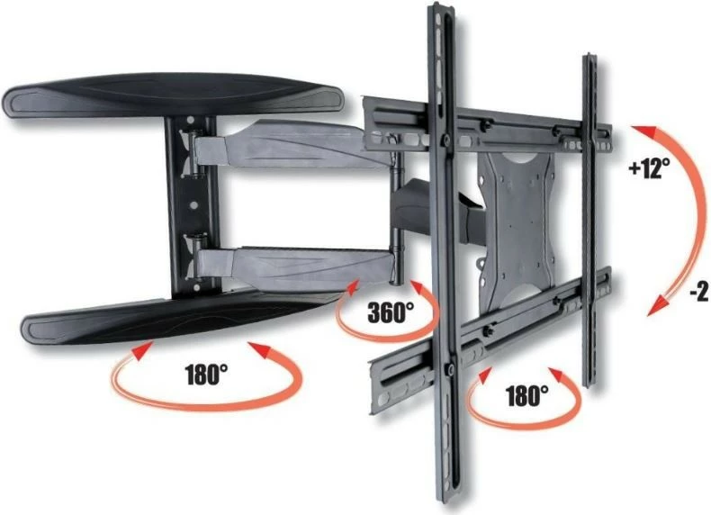 Mbajtës muri për TV Techly 308879, 40-65 inç, i zi