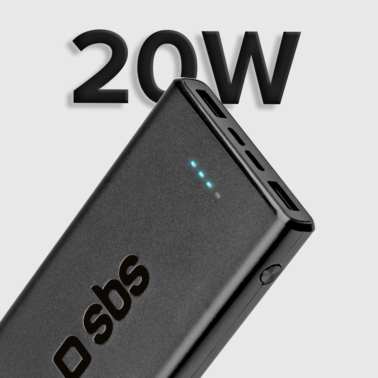 Powerbank SBS TTBB10000FASTPD20K 10000 mAh 20W, e zezë