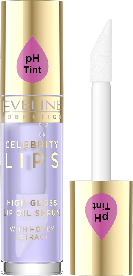 Serum-Oil për buzë Eveline Cosmetics Celebrity Lips për femra 03 Violet 5ml