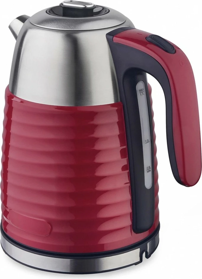 Ibrik elektrik Feel-Maestro MR-051-RED, 1.7L, 2200W, inox/maroon
