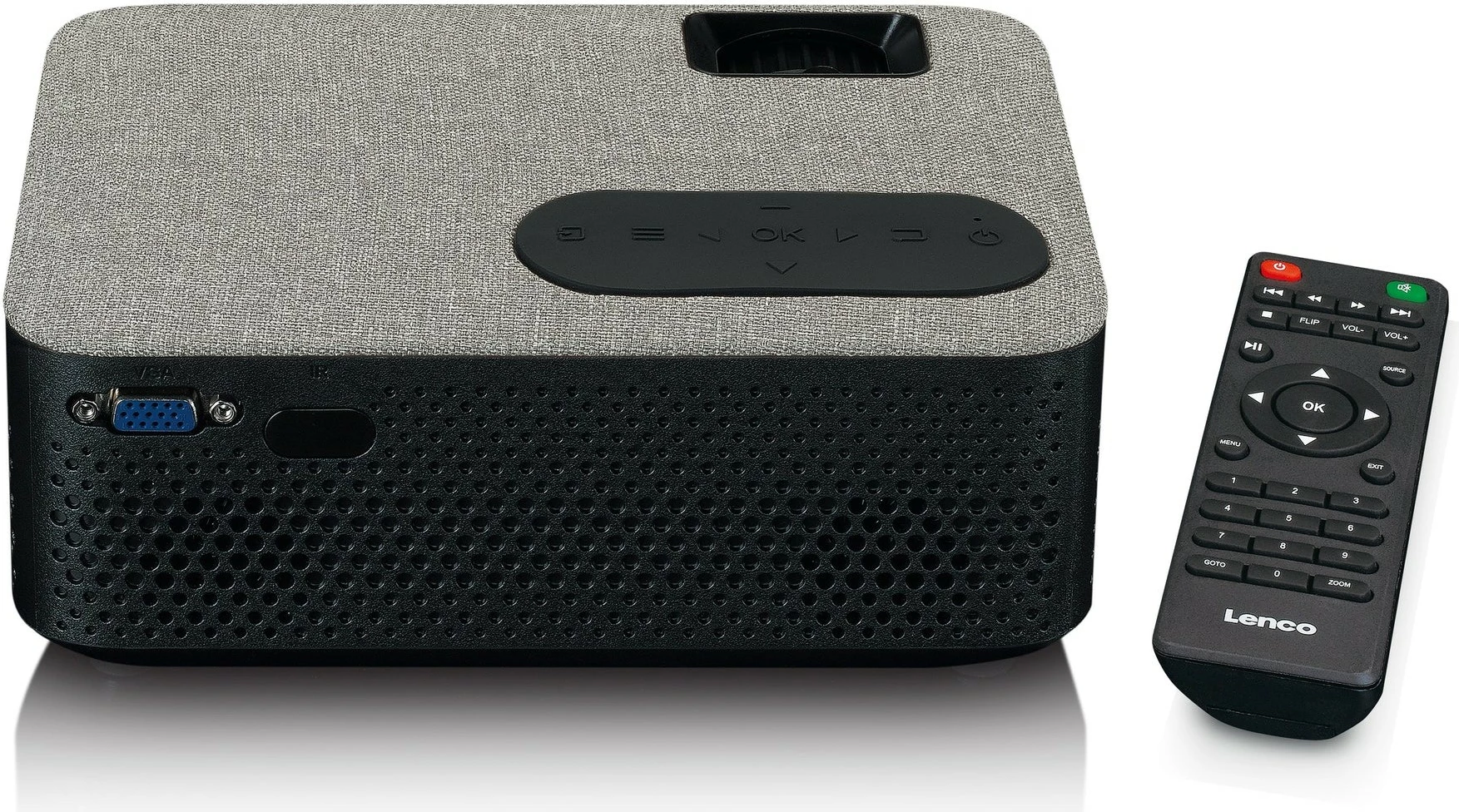 Projektor Lenco LPJ-700BKGY, Full HD, Bluetooth, 2x HDMI, MicroSD, i zi