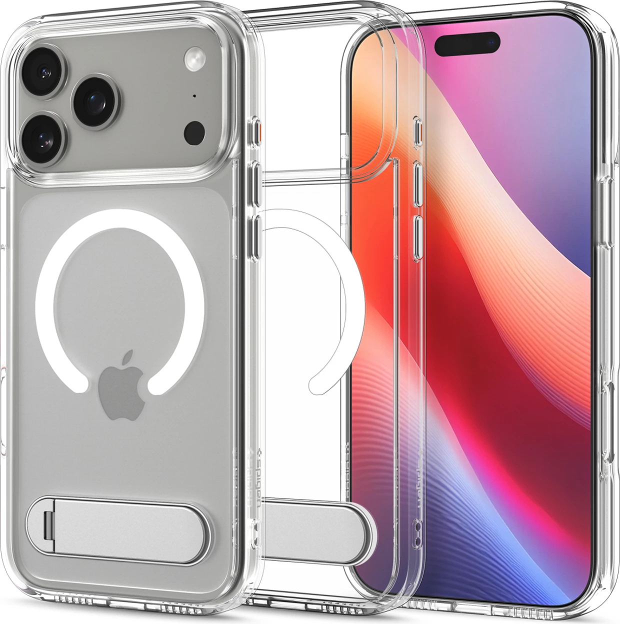 Mbështjellës Spigen Ultra Hybrid "S" MagSafe për iPhone 17 Pro, Transparent dhe Bardhë