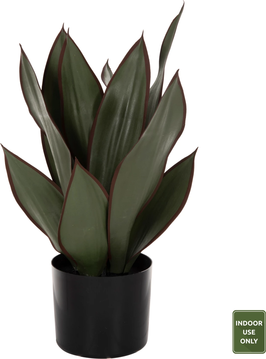 Bimë dekorative sintetike në vazo, gjethe të gjera Sansevieria, FH7996, 14x12-51cm