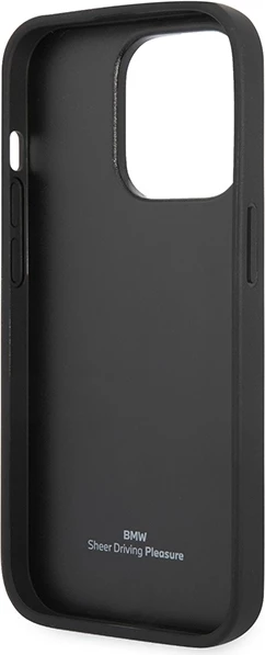 Mbështjellës BMW BMHCP14L22RFGR për iPhone 14 Pro 6.1", lëkurë, Diamond Pattern, burgundy