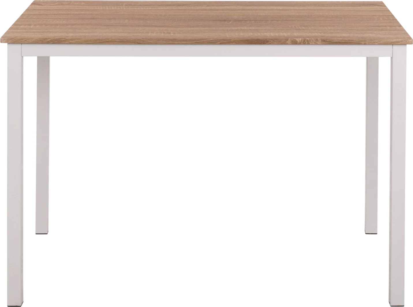 Tavolinë ngrënieje PANYA FH8332.02, 110x70x76, Sonoma, këmbë të bardha