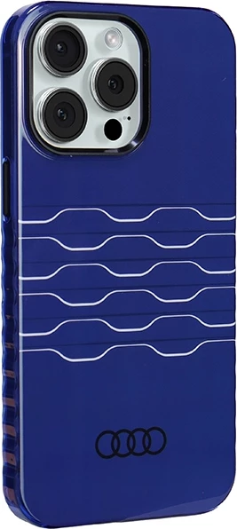 Mbështjellës Audi IML MagSafe për iPhone 15 Pro Max, Blu