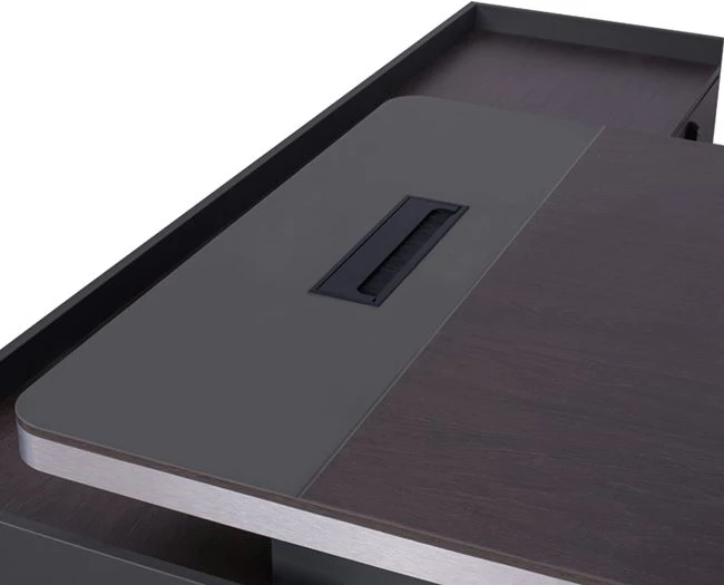 Tavolinë profesionale për zyre, kënd i djathtë, ngjyrë trëndafili, FH2084R, 220x180x76 cm