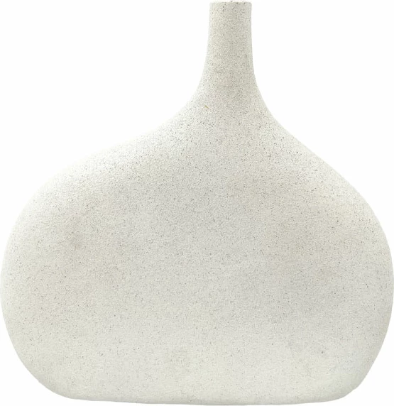 Vazo dekorative NEST L, polirezine, e bardhë, 26x7.8x25cm