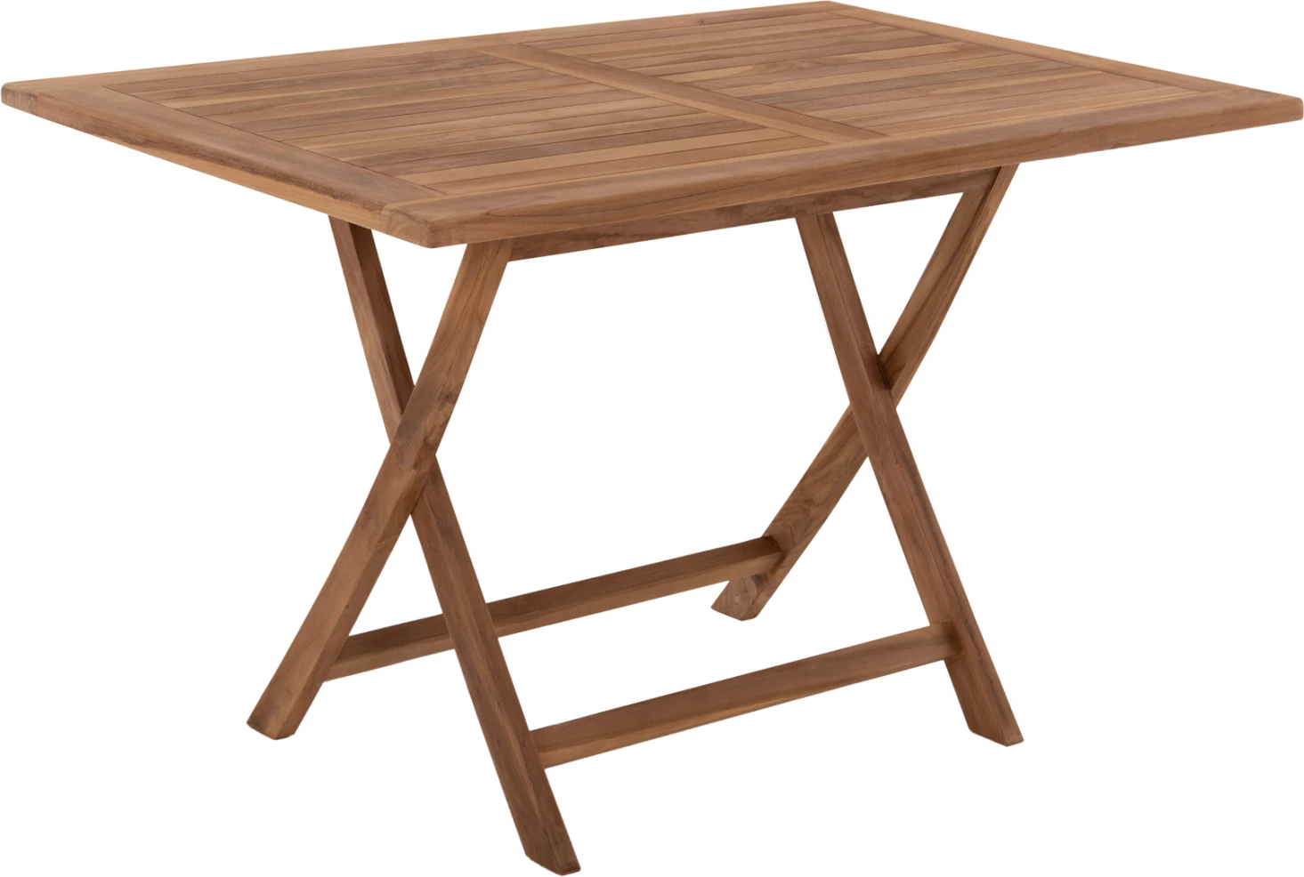 Tavolinë për terasë KENDALL FH9542, e palosshme, ngjyrë natyrale, 120x80x75 cm