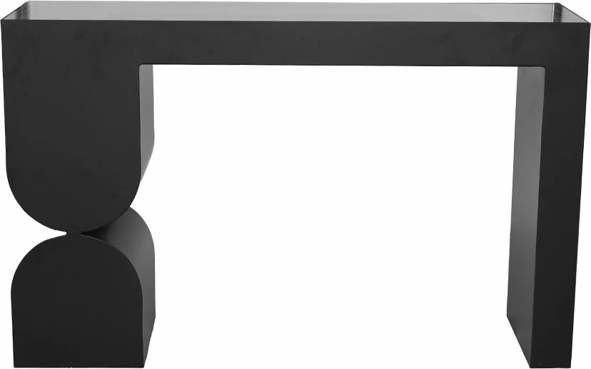 Konsol Arches, ngjyrë e zezë, 120x32x75cm