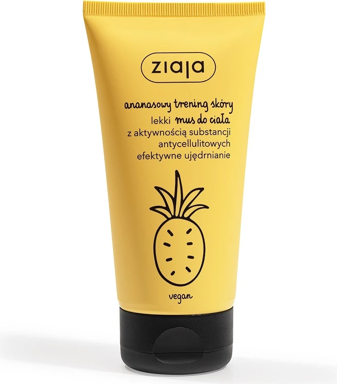 Mousse për trup Ziaja Pineapple Skin Training Light Body Mousse për femra 160ml